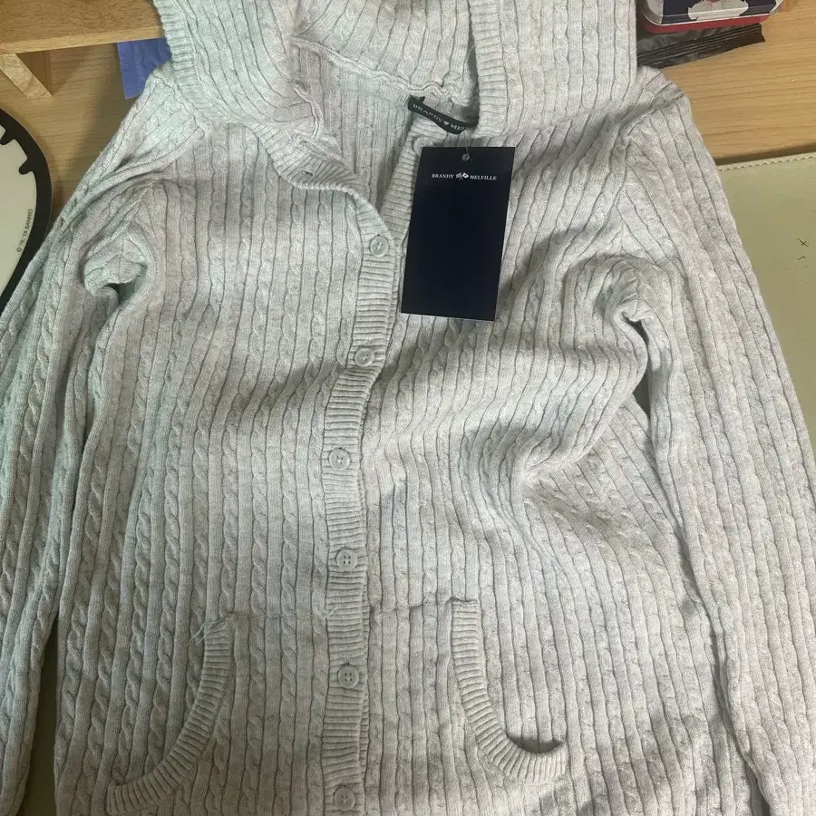 브랜디 멜빌 케이블 가디건 (새상품)