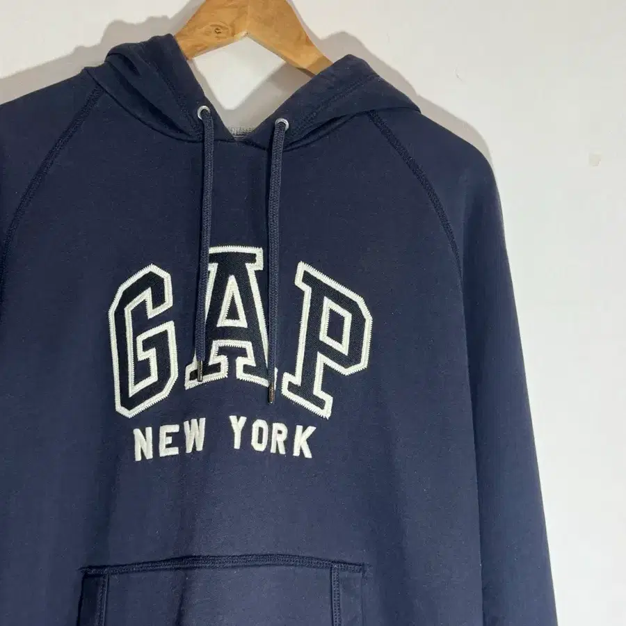 GAP 기모 후드티 네이비 L