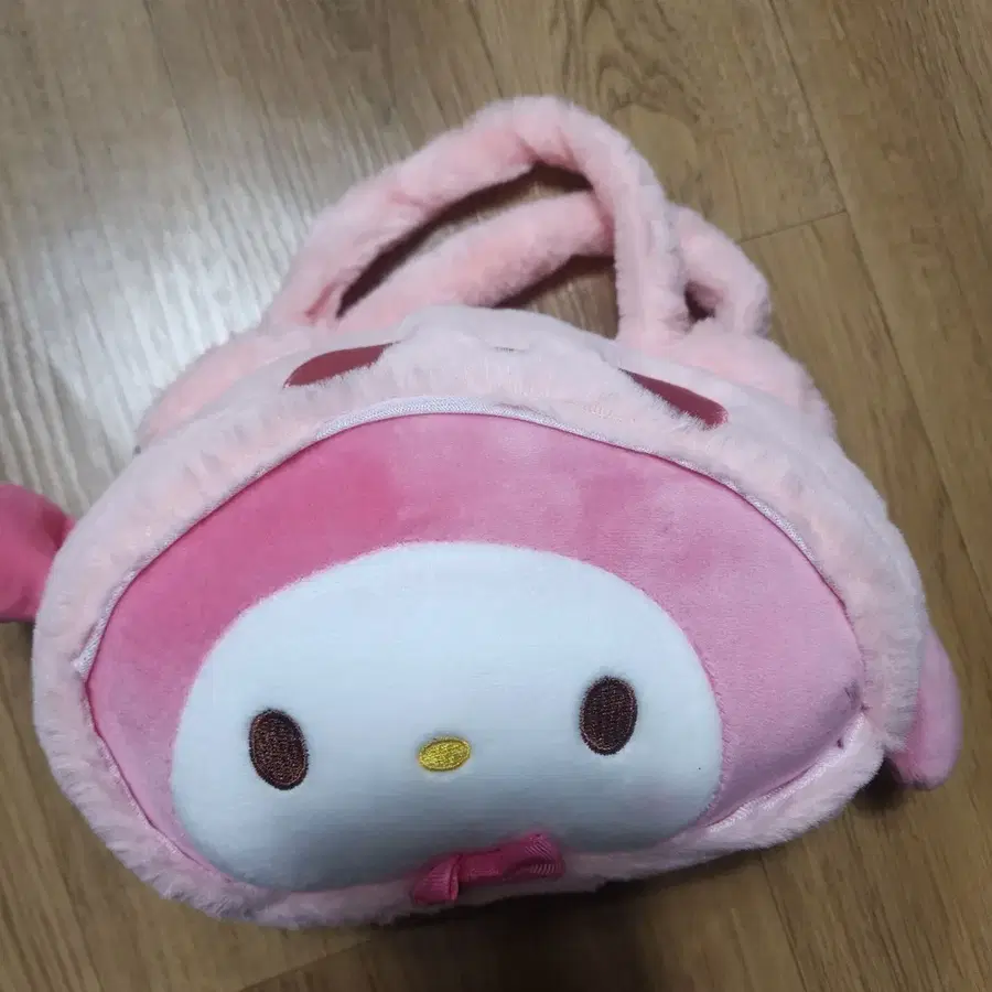 마이멜로디 핑크 퍼 가방