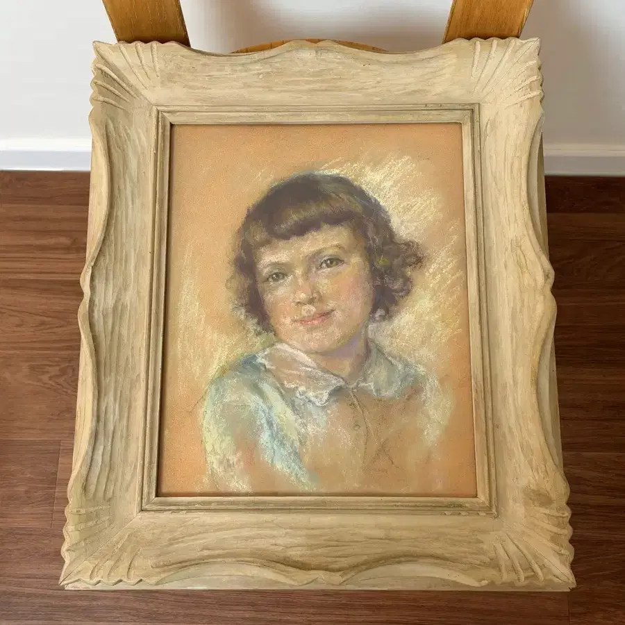 빈티지 오리지널 초상화 그림