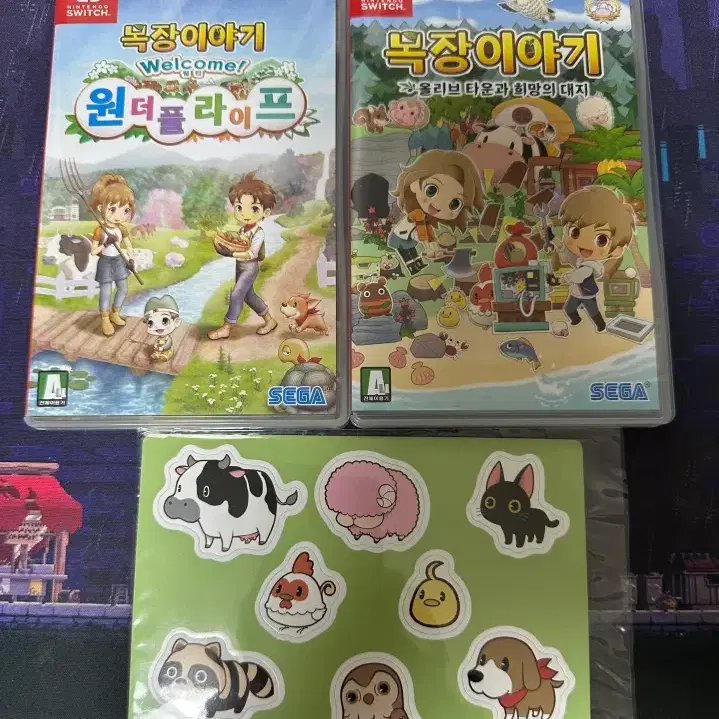 [닌텐도 스위치] 목장이야기 올리브타운,원더플라이프 (2종) + 공략집