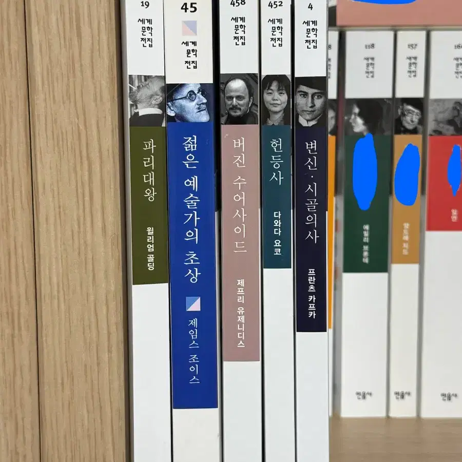 (새책) 민음사 파리대왕 버진수어사이드 헌등사 변신 시골의사 젊은 예술가의 초상