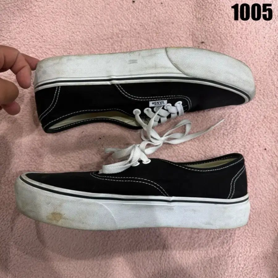 반스 어센틱 플랫폼 블랙 265