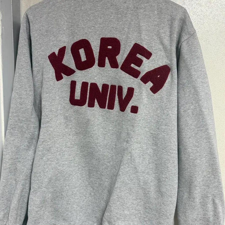 고려대학교 후드집업 그레이