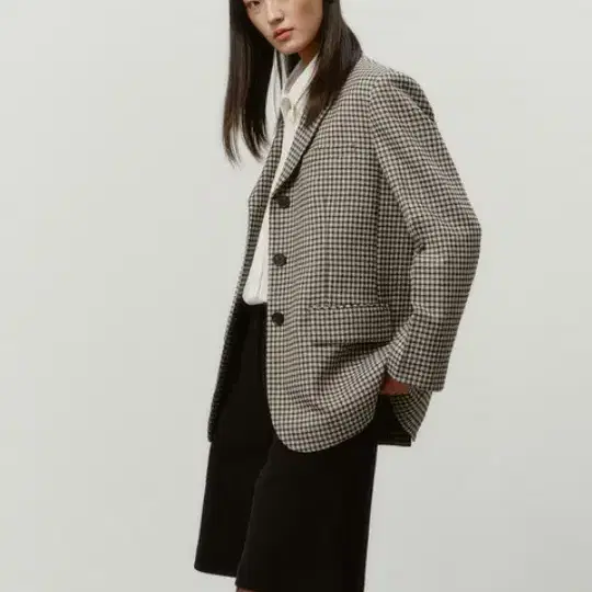 럭키마르쉐 체크 자켓 M사이즈 럭키슈에뜨