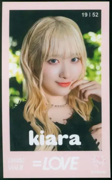 =LOVE 2025 VOL.8 사이토 키아라 미니 포토 카드 19/52