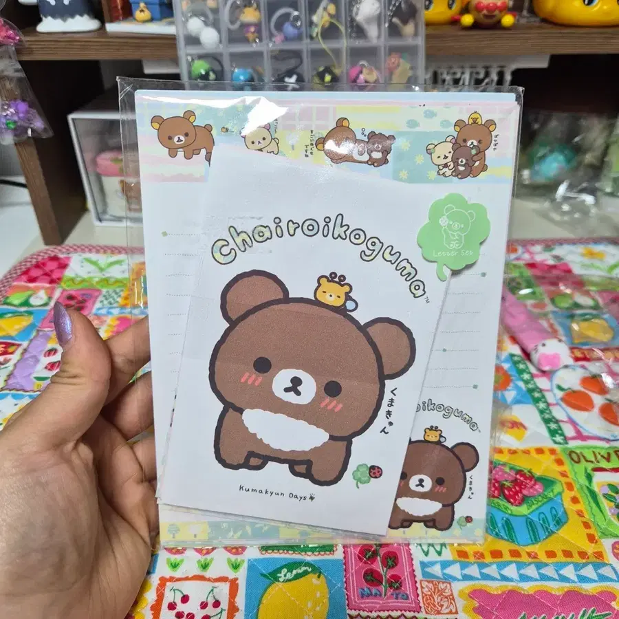 리락쿠마 차이로이코구마 편지지 세트
