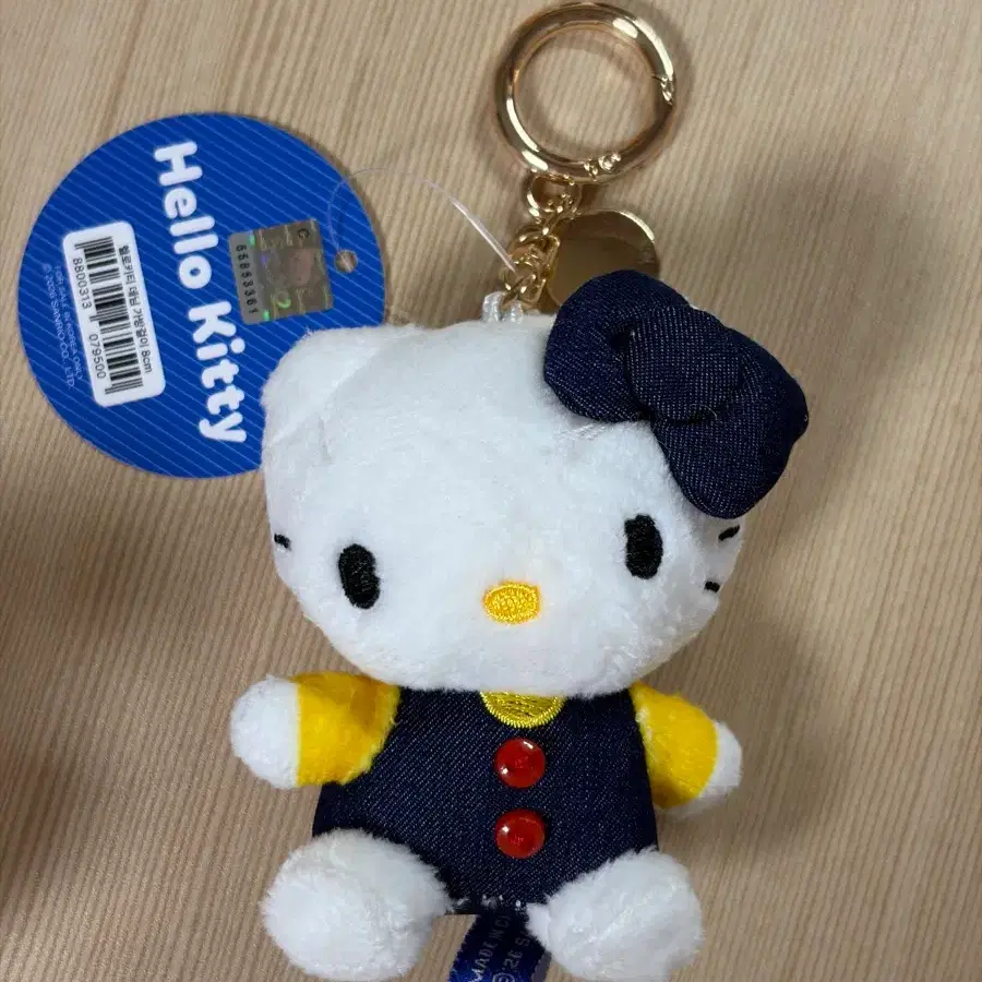 헬로키티 데님 가방걸이 8cm