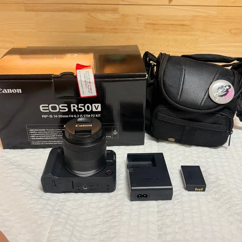 캐논 EOS R50V RF-S 14-30mm PZ 킷 카메라 + 가방