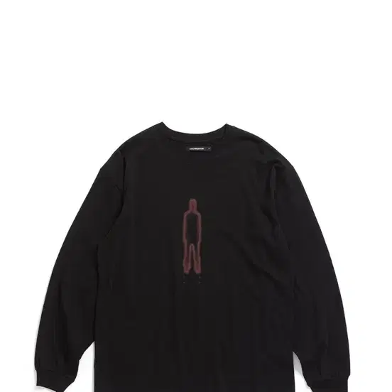 해칭룸 Red Ghost Tee Black 롱슬리브