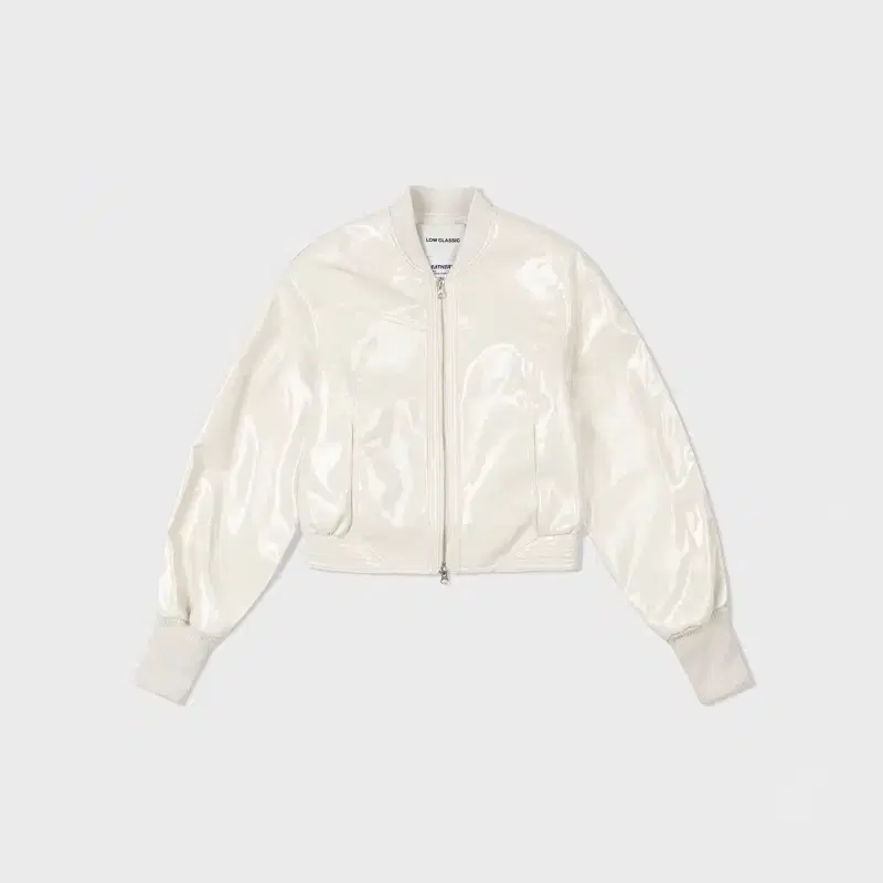 [S] 로우클래식 레더 자켓 아이보리 RAGLAN LEATHER JACKET