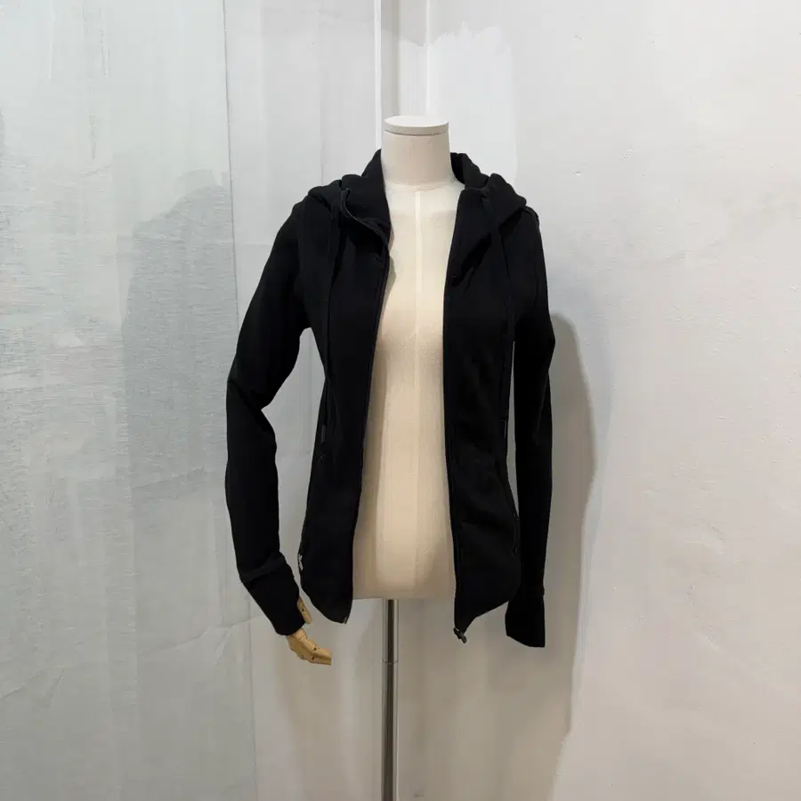 젝시믹스 백메쉬 블랙 후드집업 긴팔후드 필라테스 요가 5237
