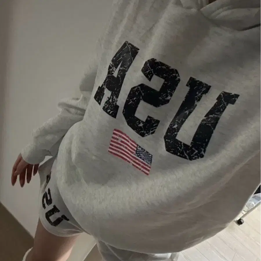 USA 후드티 반바지