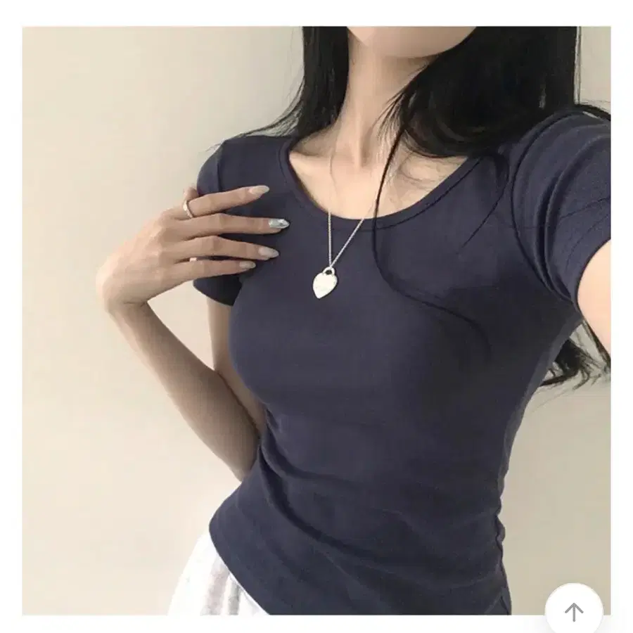에이블리 기본티 네이비