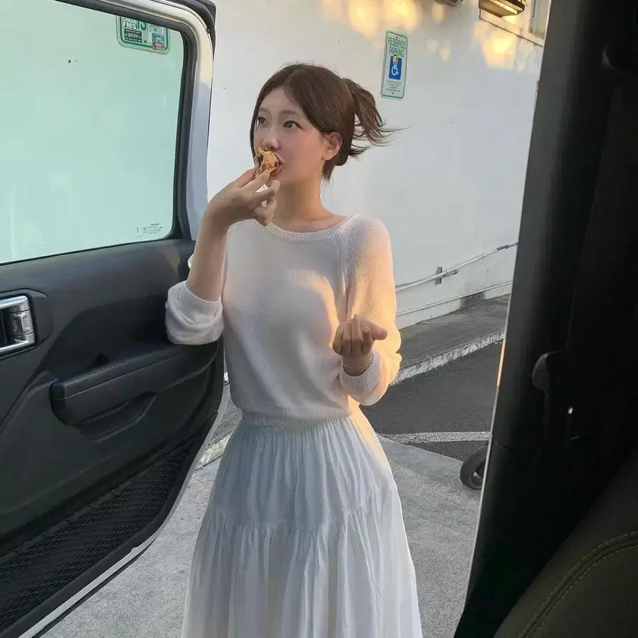 온드민 썸머 니트 핑크