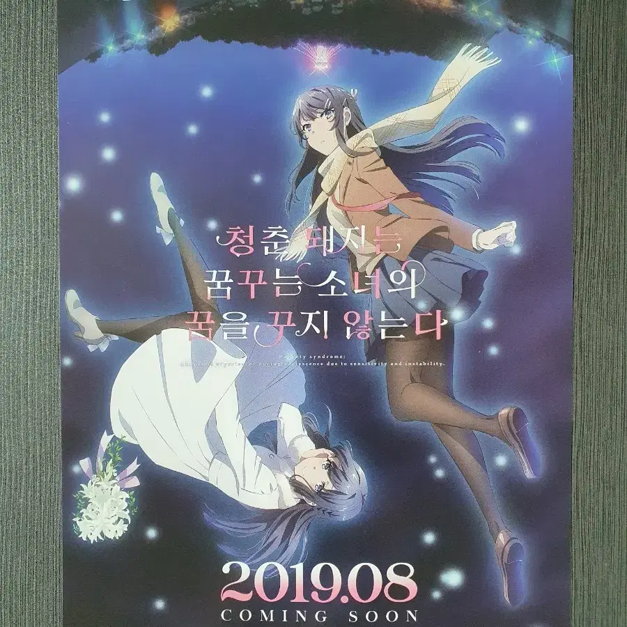 (하자 O) 청춘 돼지는 꿈꾸는 소녀의 꿈을 꾸지 않는다 극장판 전단지 B5 글을 읽고 결제하세요