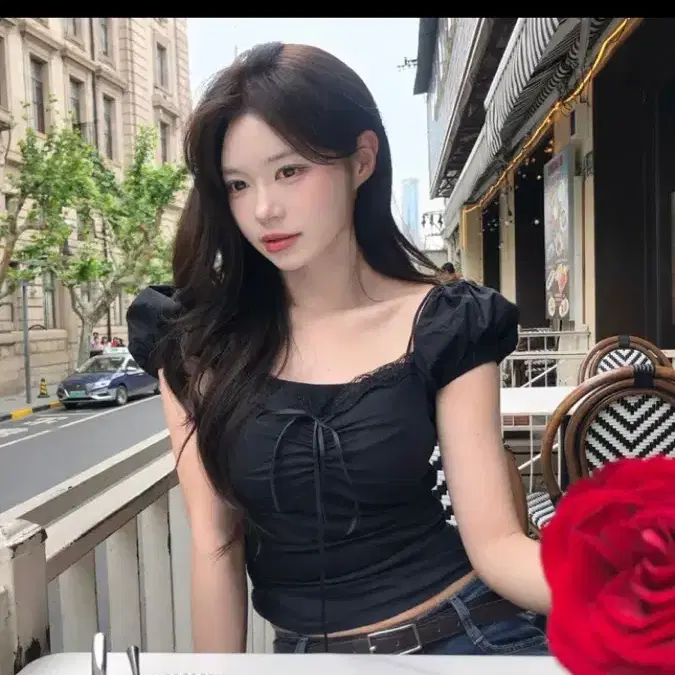 새상품 에이블리 옷 4개 처분 블랙퍼프리본티,베이지오프숄더,브라운나시,글램가슴트임티