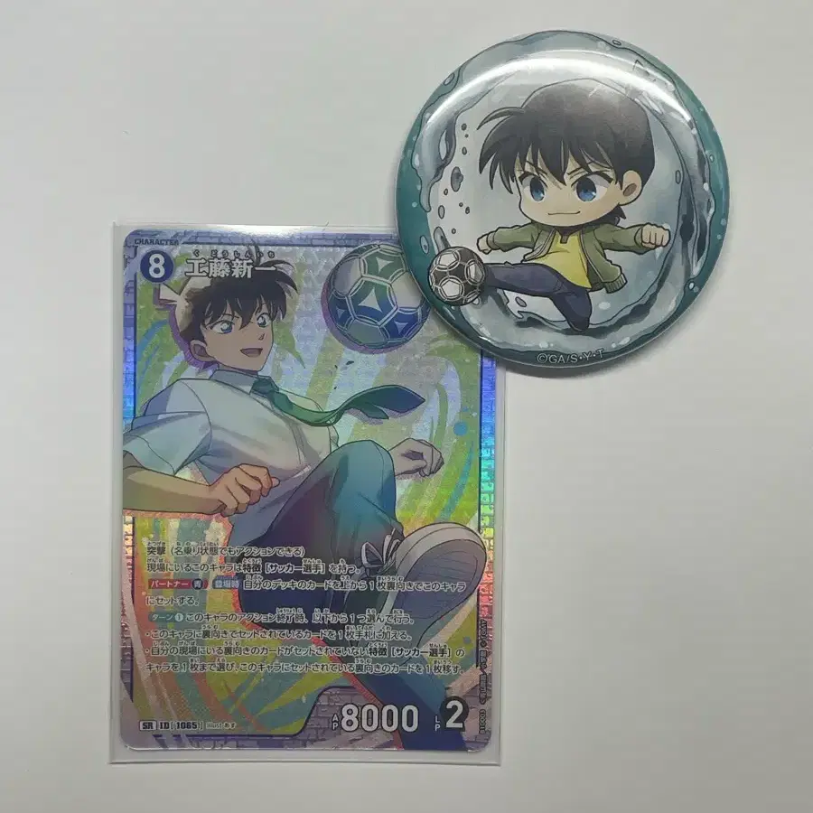 (일괄) 명탐정 코난 tcg 코난 신이치 카드 및 뱃지 굿즈