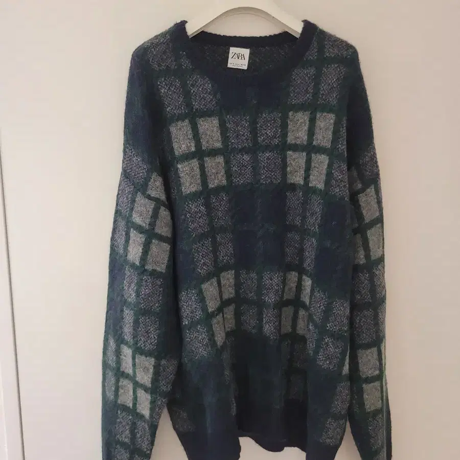 ZARA 자라 체크 니트 XL
