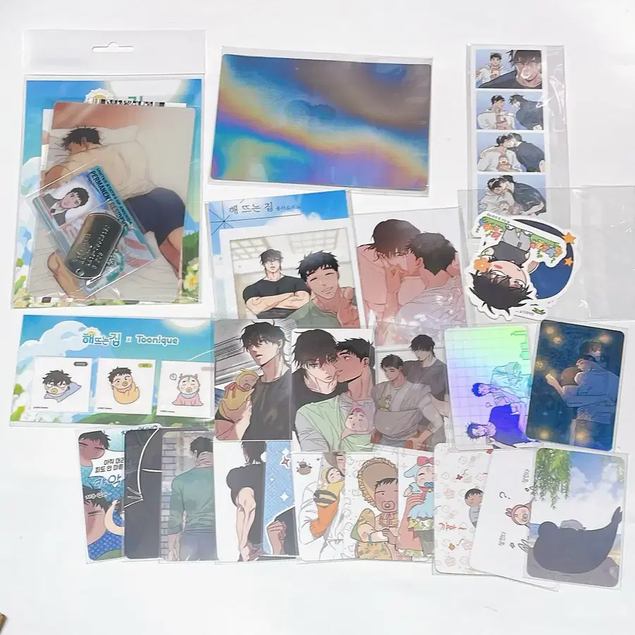해뜨는집 투니크 굿즈 포카 특전 외 펀딩 굿즈 일부