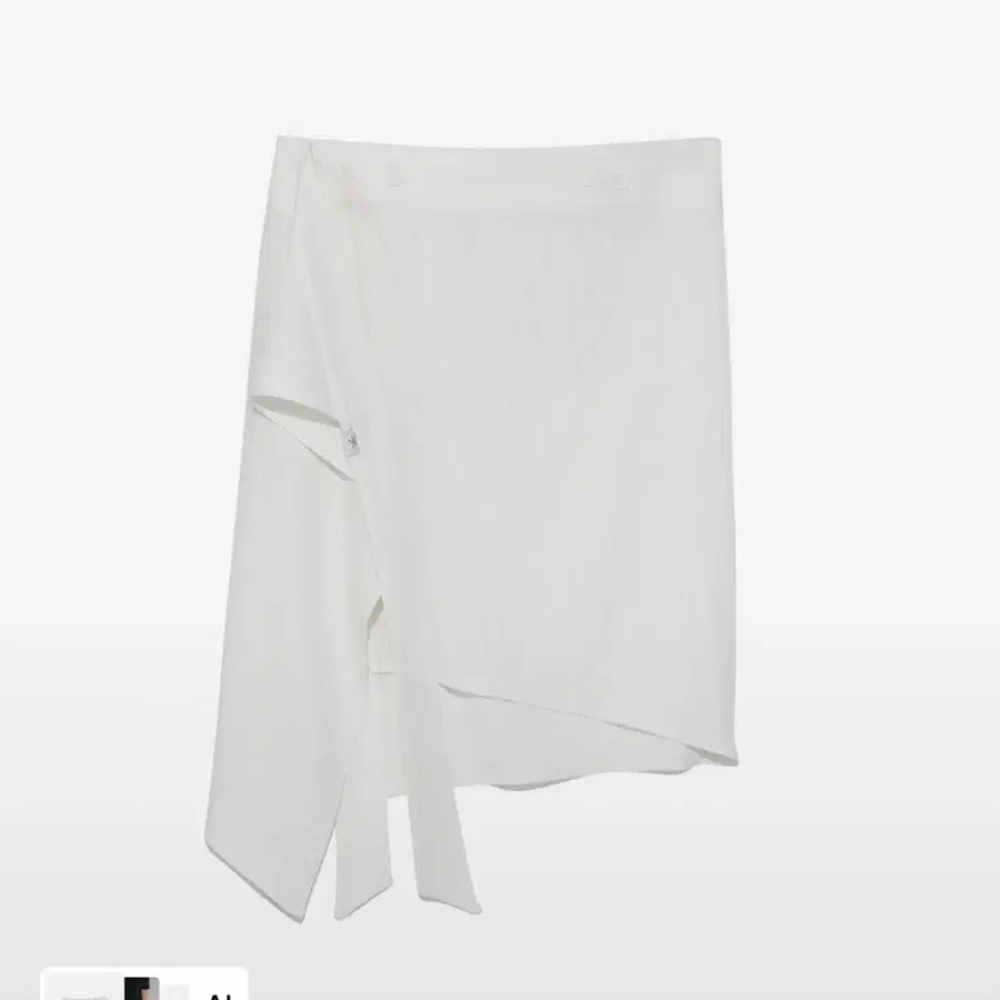 더콜디스트 모먼트 tcm button layered skirt (ivory) Os