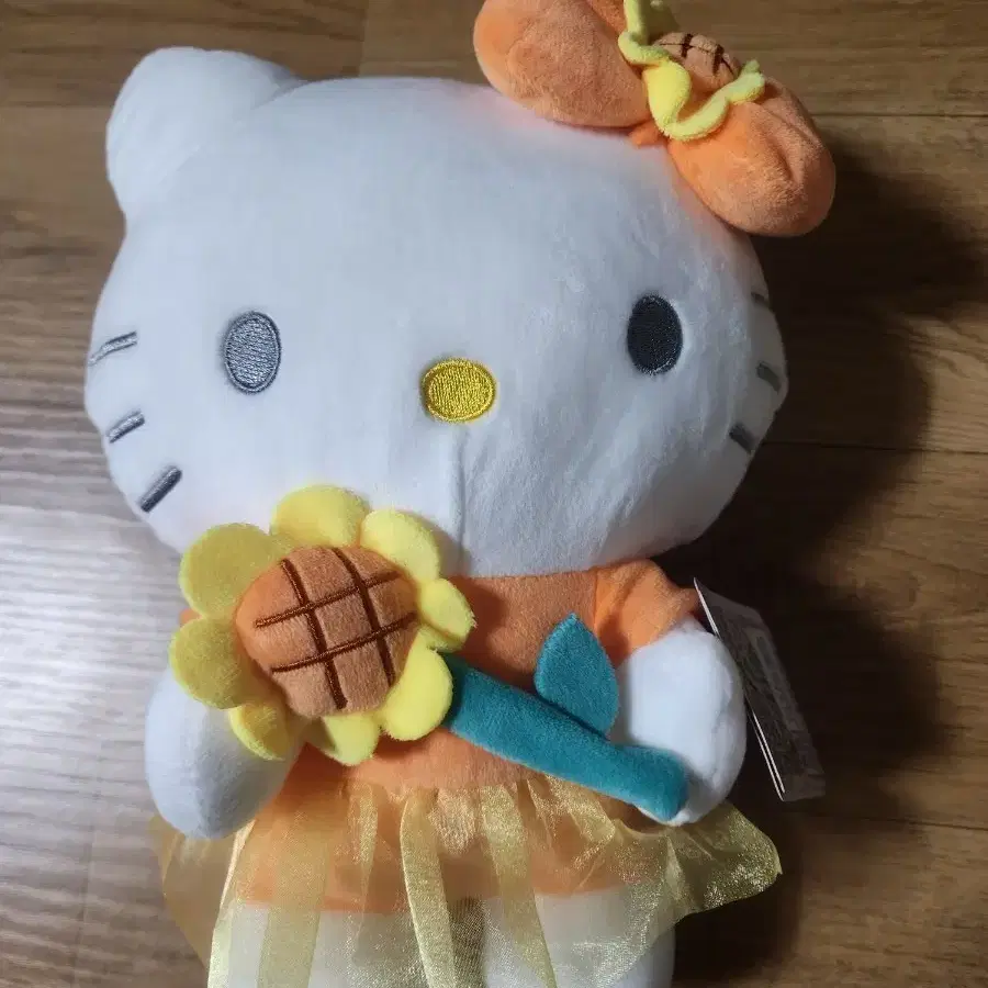 헬로키티 해바라기 인형 오렌지