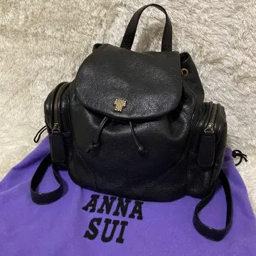 컨디션 최상 ANNA SUI 안나수이 백팩 블랙 플랩