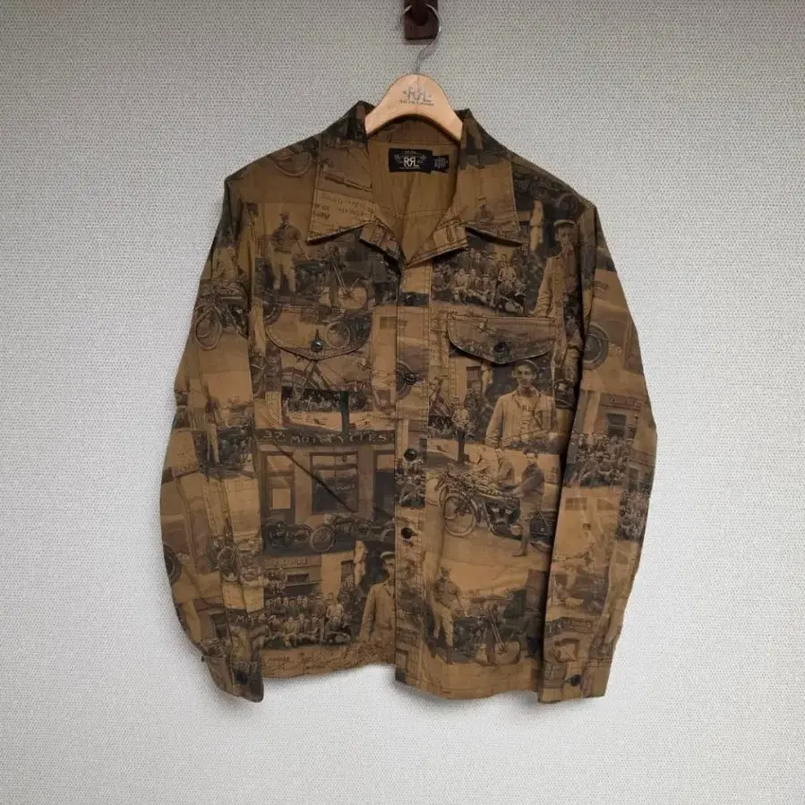 RRL 더블알엘 이퀘스트리언 트월 포토 셔츠 M