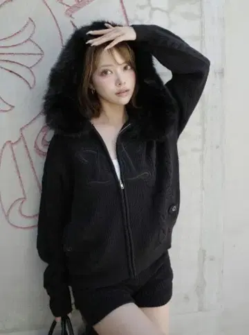 Darich 다리치 인피니티 로고 케이블 니트 셋업 F