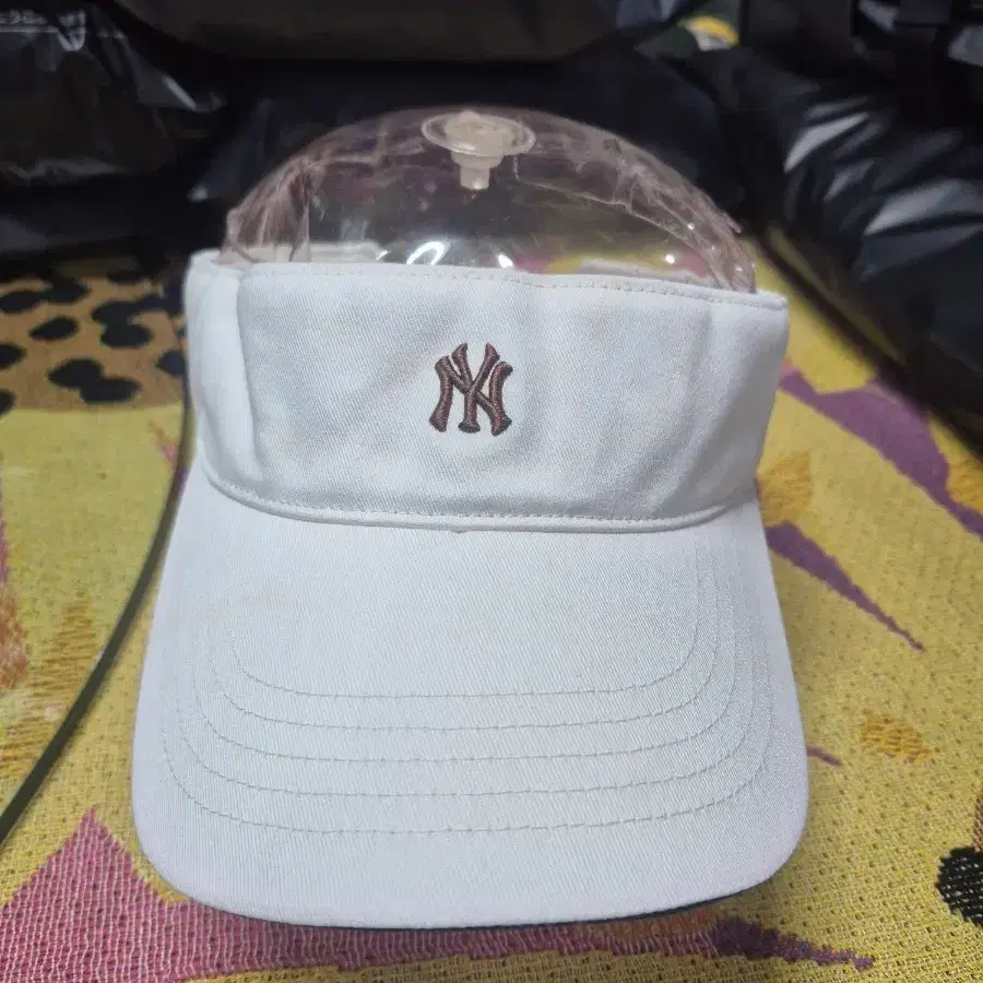 MLB 뉴욕 양키스 골프 챙 모자 화이트
