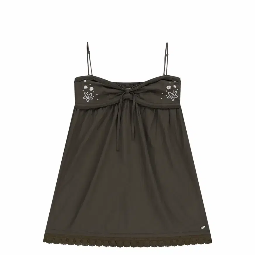 Coysio 코이세이오 SOLAR STITCH MINI DRESS BROWN