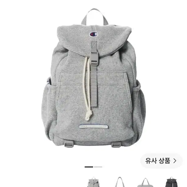 챔피온 로우로우 콜라보 스트링 럭색 미니 백팩 그레이