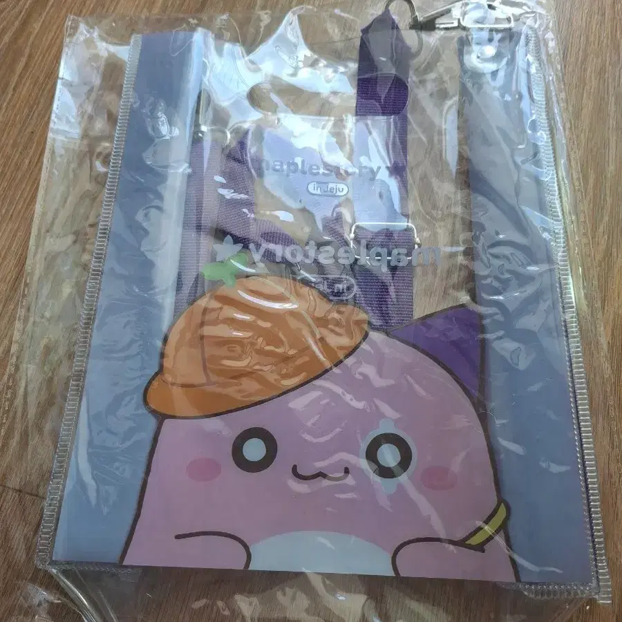 메이플스토리 감귤 핑크빈 pvc백