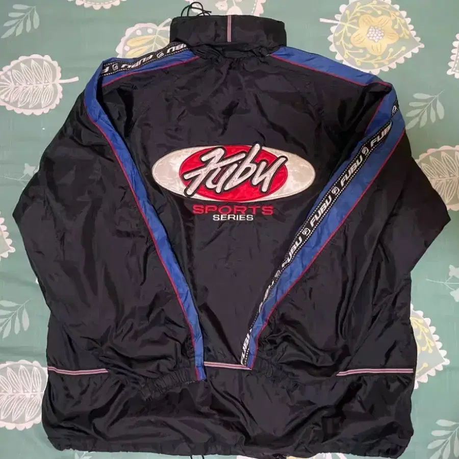 FUBU 후부 로고 테이프 빈티지 힙합 트랙 자켓