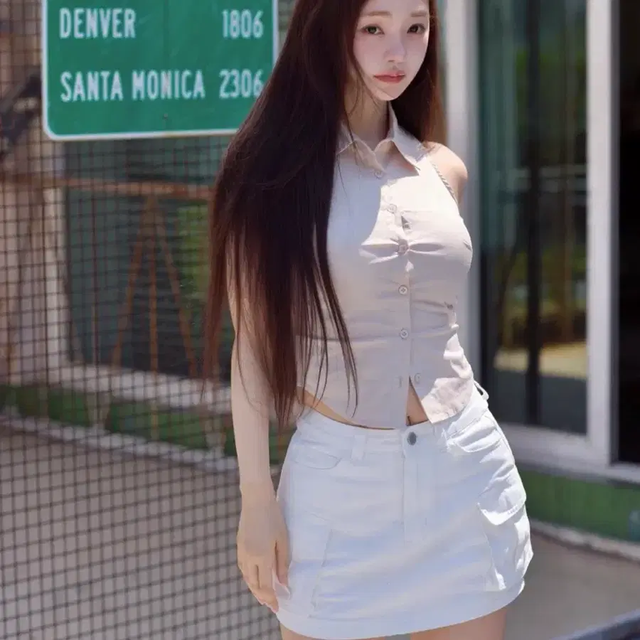 카인다미 골반볼륨업 코튼 투포켓 치마바지