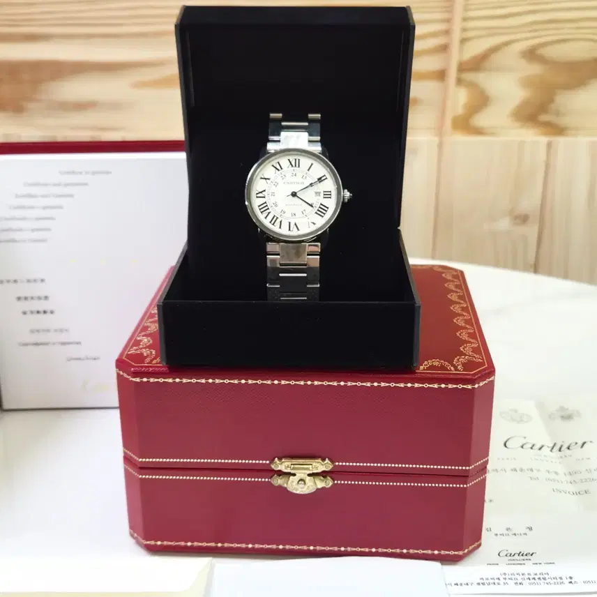 까르띠에 롱드솔로시계 XL 42mm 사진 1