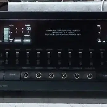 인켈 10밴드 스테레오 블랙 이퀄라이저 EQ-6010