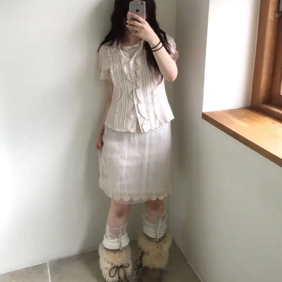 딸기우유 어른여자 와이즈걸 빈티지샵 코디세트 블라우스 원피스