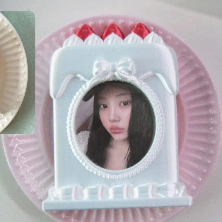 딸기 케이크 3d 포카 홀더 세로