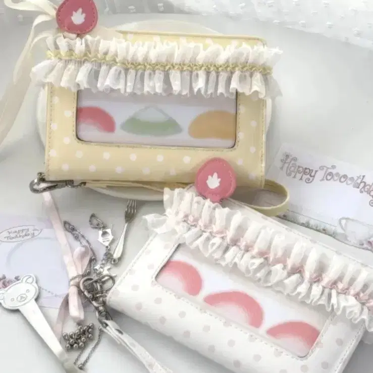 수심 Strawberry Sand Passport Wallet 딸기산도 여권지갑 새상품