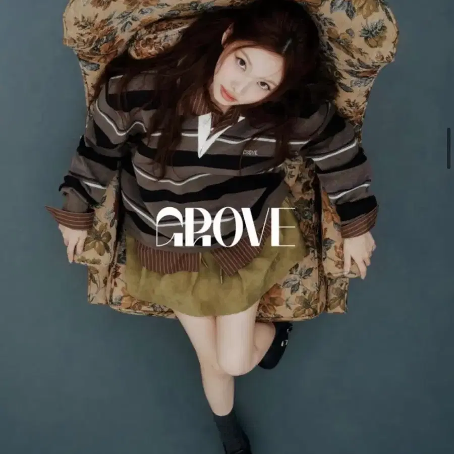 GROVE 그로브 나연 올리브 스커트