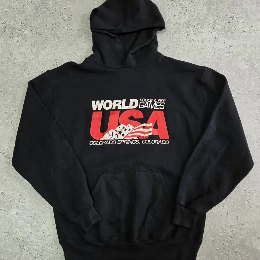 90s usa RUSSELL ATHLETIC 그래픽 후드티/140