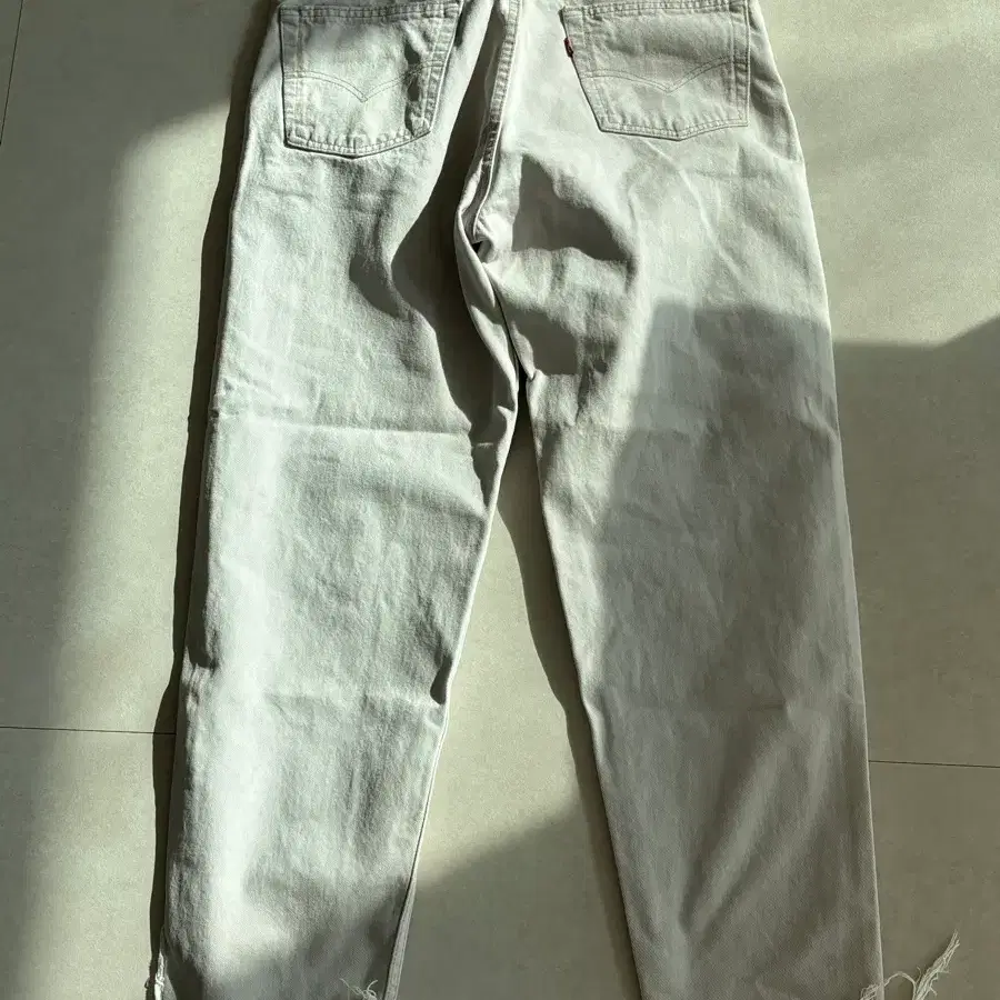 90s 빈티지 USA 미제 리바이스 550 화이트 36x30