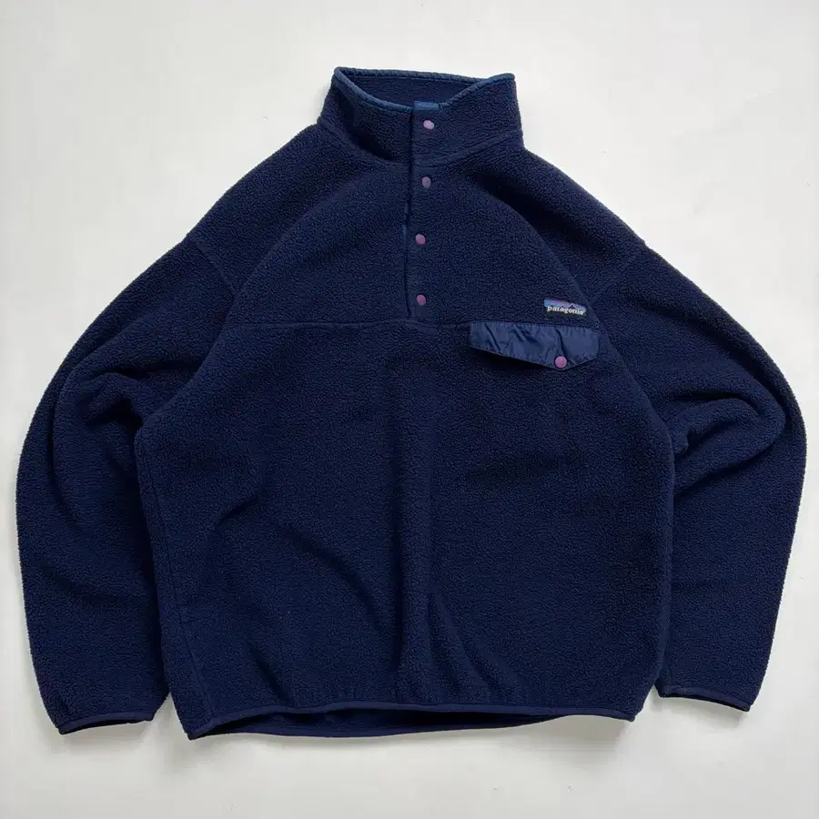 90s Patagonia Synchilla Snap-t Fleece (navy blue)