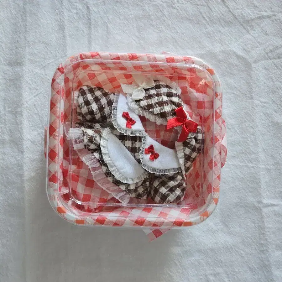 버터푸딩 체크러블리 10cm 브라운