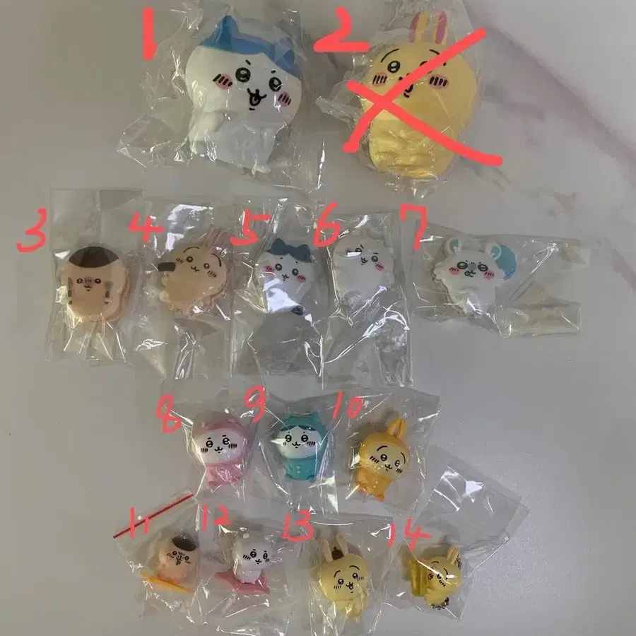 먼작귀 피규어 키링 치이카와 하치와레 우사기 밤만쥬 모몽가