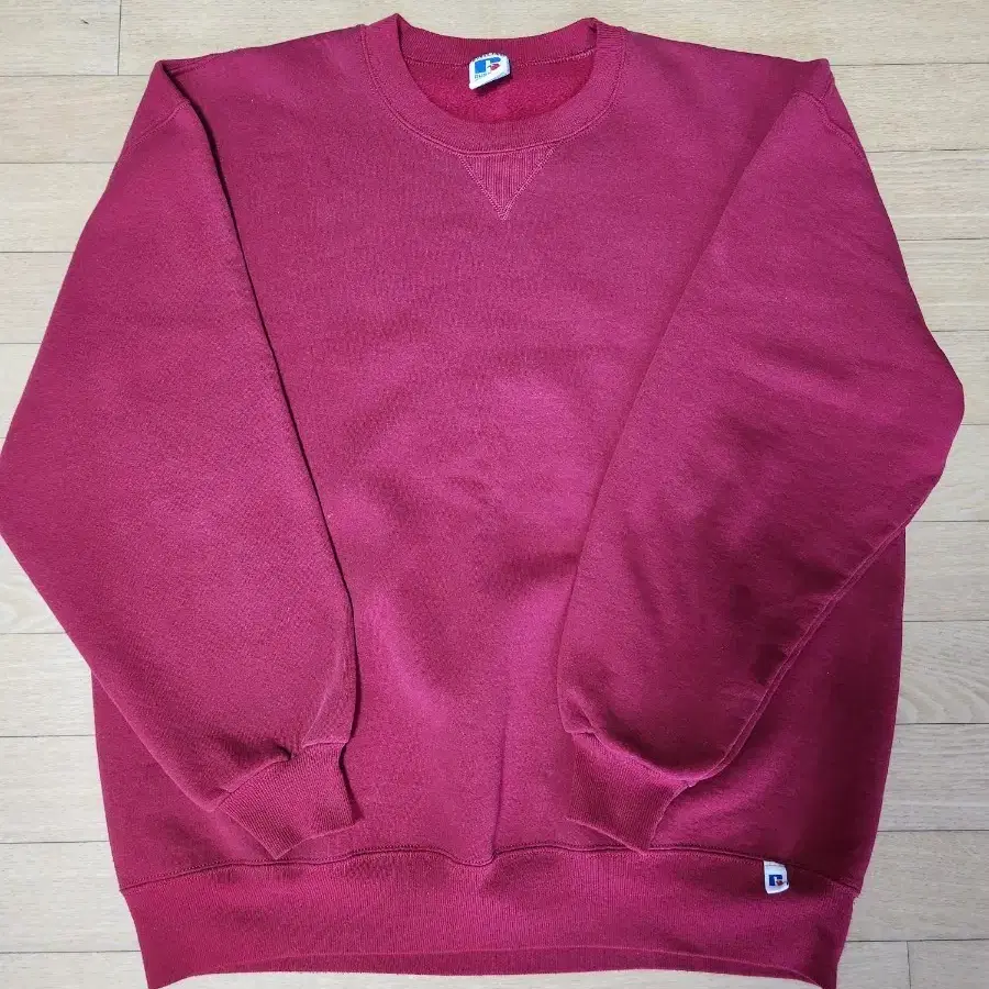 90s 러셀 스웻셔츠 버건디 made in usa