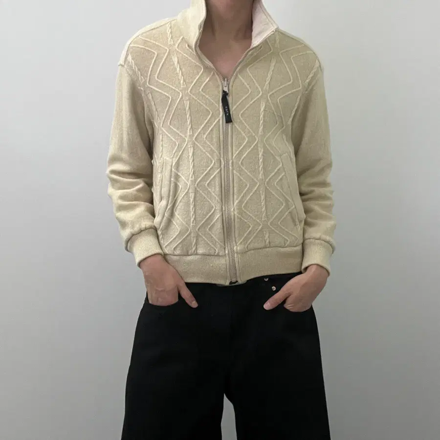 지방시 빈티지 리버시블 니트 퀄팅 자켓 M