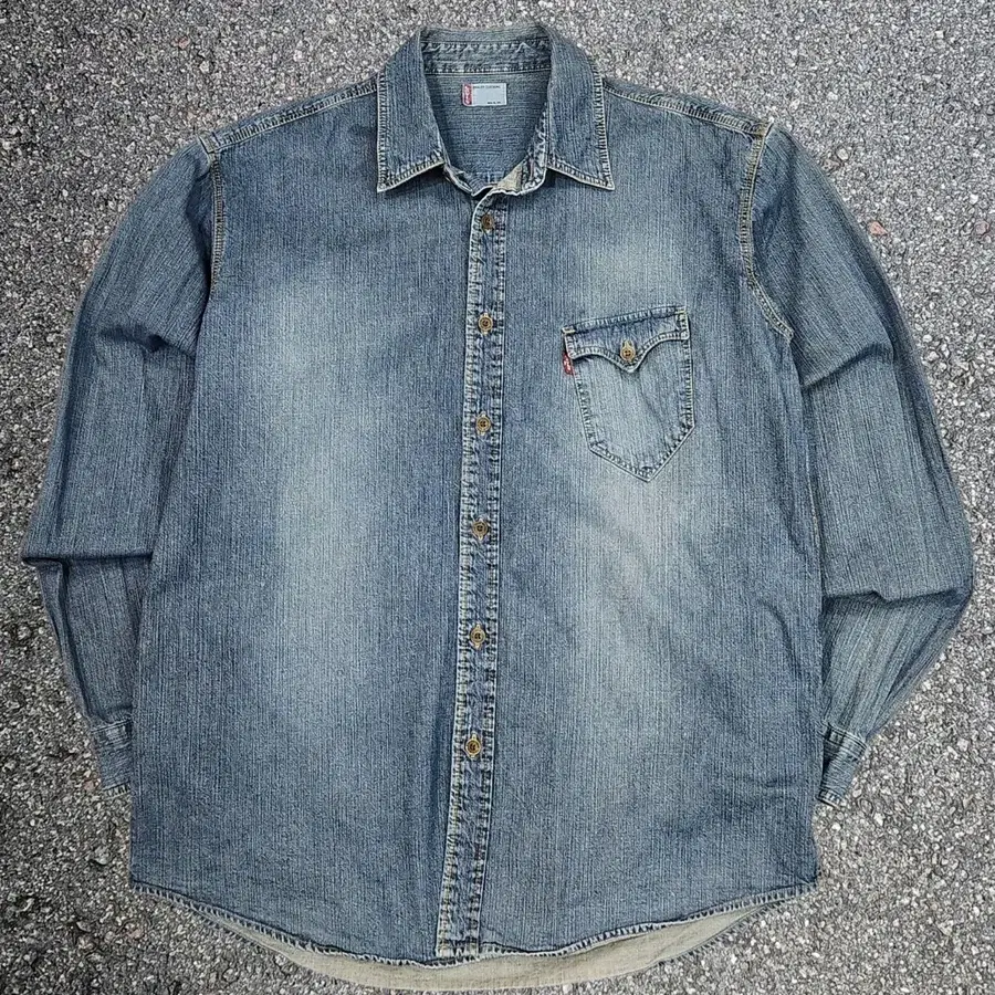 리바이스 Levi's 빈티지 워싱 원포켓 데님 셔츠 XL