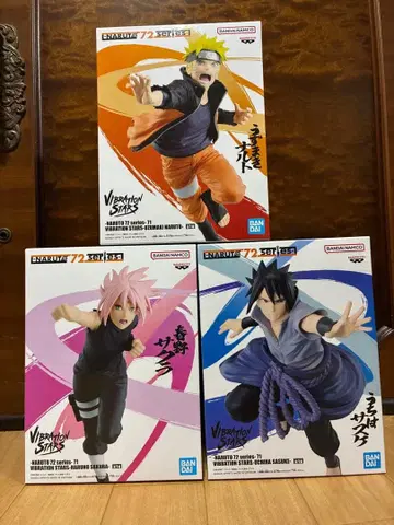 NARUTO VIBRATION STARS 피규어 3체 세트